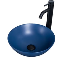 Раковина Gid 9081bum накладная, синяя матовая, 36x36x14 53401