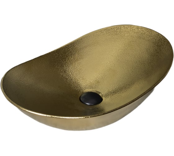 Раковина Gid Gd9811 накладная, золотая, 61x37x15 53340 1