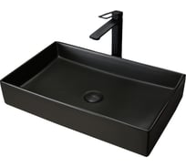 Раковина Gid Bm9496 накладная, черная матовая, 60.5x37x11 53363