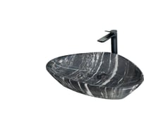 Раковина Gid Mnc206 накладная, под камень глянцевая, 59x39x13 54427