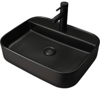 Раковина Gid Bm9550 накладная, черная матовая, 50x40x11 53364
