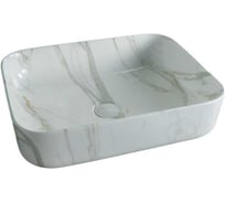 Раковина Gid Mnc190 накладная, под камень глянцевая, 50x39x13 54426