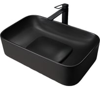 Раковина Gid Bm9598 накладная, черная матовая, 61x38x15 53365