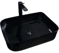 Раковина Gid BL1304 накладная, черная глянцевая, 50x39x13 53351