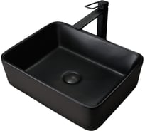 Раковина Gid Bm9103 накладная, черная матовая, 48x37x13 53374