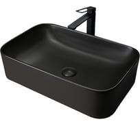 Раковина Gid Bm9599 накладная, черная матовая, 61x38x15 53366