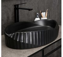 Раковина Gid Bm888 накладная, черная матовая, 60x38.5x13.5 53358