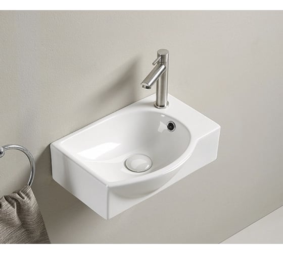 Раковина Gid N9276L подвесная, белая 40.5x28x14 61130L 1