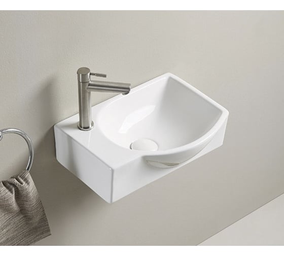 Раковина Gid N9274L подвесная, белая 40x21.5x12 61129L 1