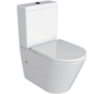 Напольный безободковый унитаз Azario Luana сиденье с микролифтом, 615х375х840 мм AZ-8593