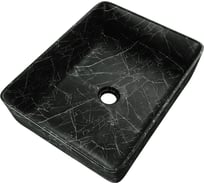 Раковина для ванной накладная Teymi Helmi 50 черный мрамор T50261 ЦБ-00284757