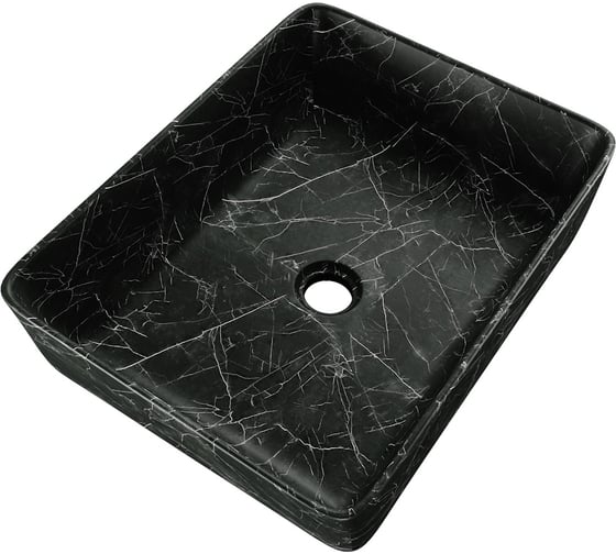 Накладная раковина для ванной Teymi Helmi 50 черный мрамор T50261 T50261 ЦБ-00284757 1