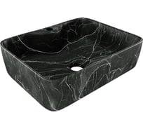 Раковина для ванной накладная Teymi Helmi S 48 черный мрамор T50262 ЦБ-00284758