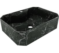 Раковина для ванной накладная Teymi Netta 50 черный мрамор T51203 ЦБ-00284977