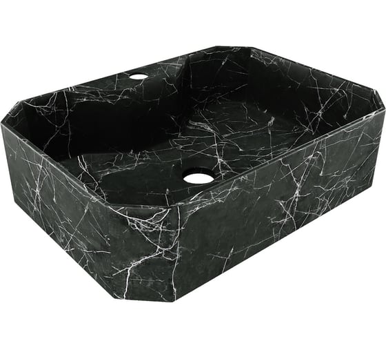 Накладная раковина для ванной Teymi Netta 50 черный мрамор T51203 ЦБ-00284977 1