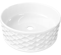 Раковина для ванной круглая накладная Teymi Martta D38 белая T52103 ЦБ-00271350
