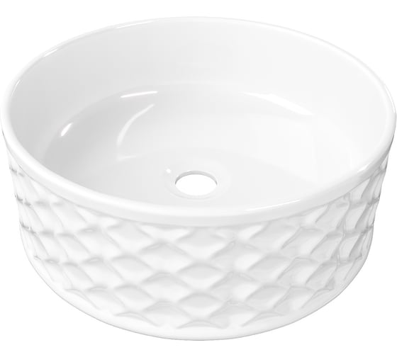 Раковина для ванной Teymi круглая накладная Martta D38 белая T52103 ЦБ-00271350 1