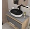 Раковина для ванной накладная Teymi Solli 48 Duo artceramic цвет черно-белый матовый T50388 ЦБ-00272530 5