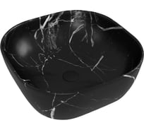 Раковина для ванной накладная Teymi Solli 41 artceramic цвет мрамор черный матовый T50383 ЦБ-00272527