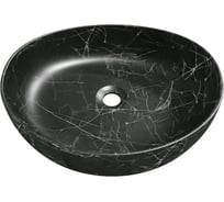 Раковина для ванной накладная Teymi Valma 50 черный мрамор T53102 ЦБ-00284759