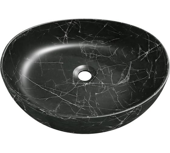 Накладная раковина для ванной Teymi Valma 50 черный мрамор T53102 ЦБ-00284759 1