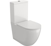 Унитаз напольный Teymi торнадо безободковый с быстросъемным сиденьем микролифт Lina Vortex T40115 ЦБ-00284520