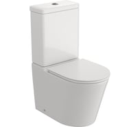 Унитаз напольный Teymi безободковый с быстросъемным сиденьем микролифт Solli R T40207 ЦБ-00284940