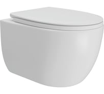 Унитаз подвесной Teymi торнадо безободковый с быстросъемным сиденьем микролифт Lori Vortex T40502 ЦБ-00272467