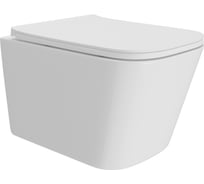 Унитаз подвесной Teymi торнадо безободковый с быстросъемным сиденьем микролифт Helmi Pro Vortex T40310 ЦБ-00284518