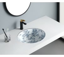 Раковина встраиваемая под столешницу BRONZE DE LUXE Brousse белая, 500х400х200 мм 1751