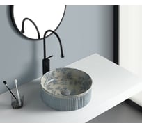 Раковина-чаша BRONZE DE LUXE Brousse 365x365x120 мм, голубая 4116