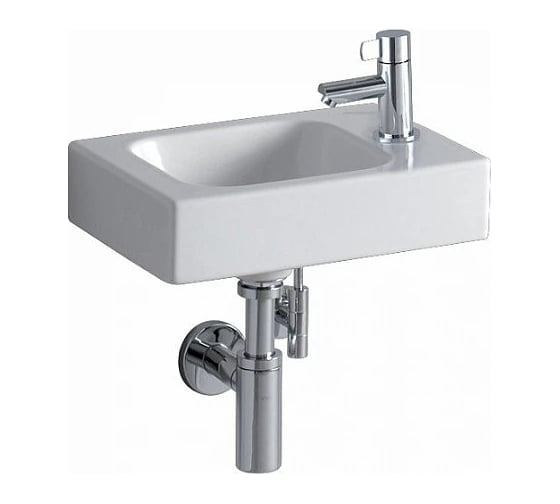 Раковина Geberit iCon XS без перелива, 380х280 мм, с отверстием справа 124736000 00000045355