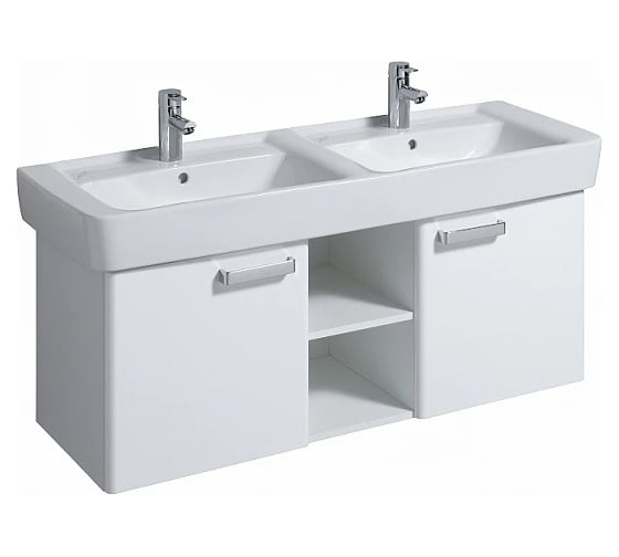 Двойная мебельная раковина Geberit Renova Nr.1 Plan 1300x480 мм 122130000 00000055716