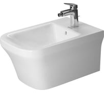 Подвесное биде Duravit P3 Comforts 380х570, заглушка для перелива, хром, крепление Durafix 00000048282 2268150000