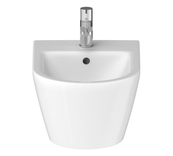 Подвесное биде Duravit D-Neo 370х540 мм, 1 отверстие под смеситель, с переливом, крепеж 00000089766 2294150000