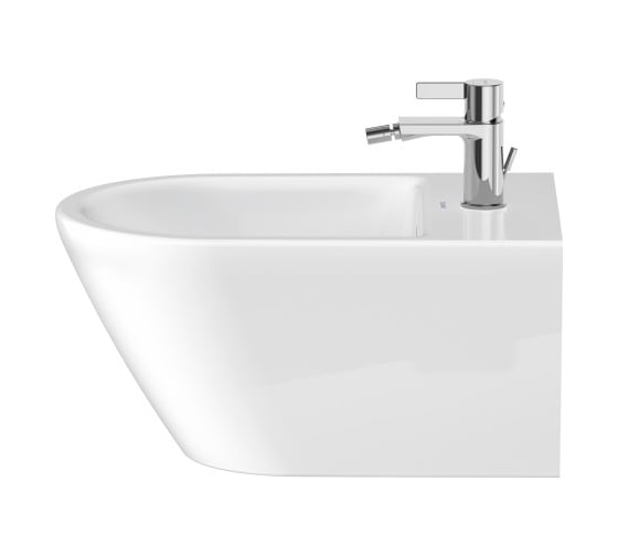 Подвесное биде Duravit D-Neo 370х540 мм, 1 отверстие под смеситель, с переливом, крепеж 00000089766 2294150000