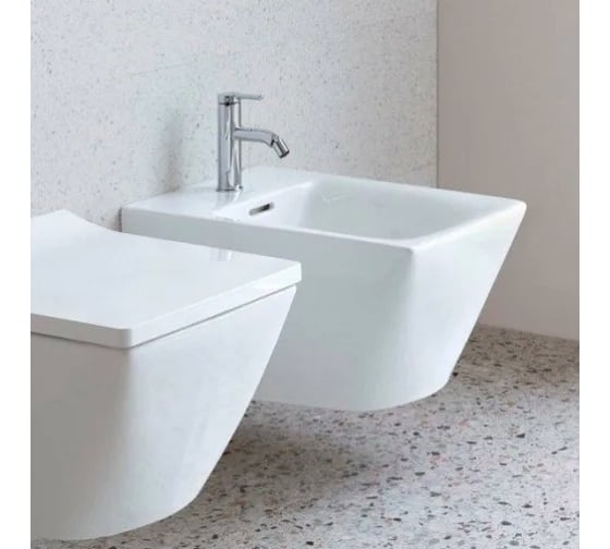 Подвесное биде Duravit Viu 370х570 мм, 1 отверстие под смеситель, с переливом 00000073727 2292150000