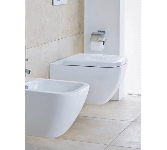 Подвесной унитаз Duravit Happy D.2 365х540 мм, с вертикальным смывом, крепление Durafix 00000036742 2222090000