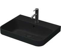 Раковина Duravit Happy D.2 Plus 600х460 мм, керамическая крышка слива, цвет Anthracite Matt 00000075293 2360601300