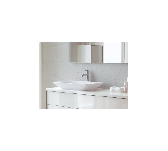 Раковина Duravit Viu без отверстий под смеситель, крепеж в комплекте 00000069241 2358600000