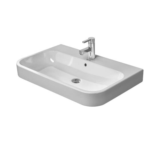 Раковина для мебели Duravit Happy D.2 650х505 мм, хром, 1 готовое отверстие под смеситель 00000030670 2318650000