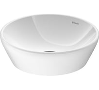 Раковина Duravit D-Neo круглая, диаметр 400 мм, без отверстий под смеситель, без перелива, крепеж 00000090454 2371400070