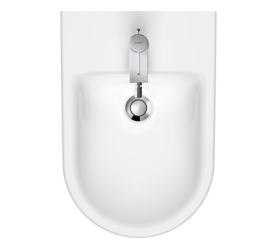 Подвесное биде Duravit D-Neo 370х540 мм, 1 отверстие под смеситель, с переливом 00000090438 2295150000