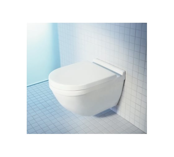 Подвесной унитаз Duravit Starck 3 с вертикальным смывом, крепление Durafix 00000053055 2527090000