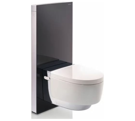 Подвесной унитаз-биде Geberit AquaClean Mera Comfort хромированная вставка 146.214.21.1 00000052740