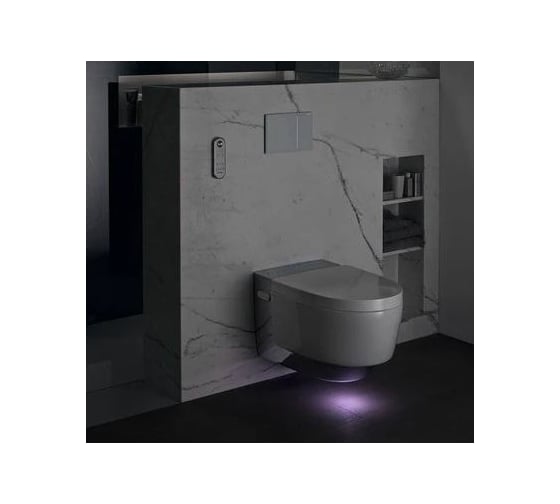 Подвесной унитаз-биде Geberit AquaClean Mera Comfort хромированная вставка 146.214.21.1 00000052740