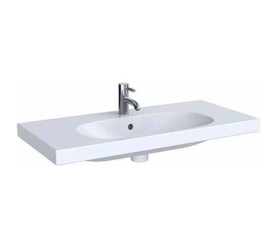 Раковина Geberit Compact, 900x420 мм, с отверстием под смеситель, с переливом 500.633.01.2 00000075388
