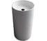 Отдельностоящая напольная раковина UNI-FLOW CILINDRO белый глянцевый FS504-450 Gloss White 1