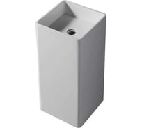 Отдельностоящая напольная раковина UNI-FLOW KUBE белый матовый FS502-400 Matt White