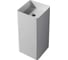 Отдельностоящая напольная раковина UNI-FLOW KUBE белый матовый FS502-400 Matt White 1